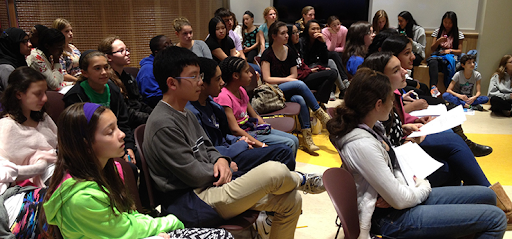 A Teen Advisory Board meeting in progress.